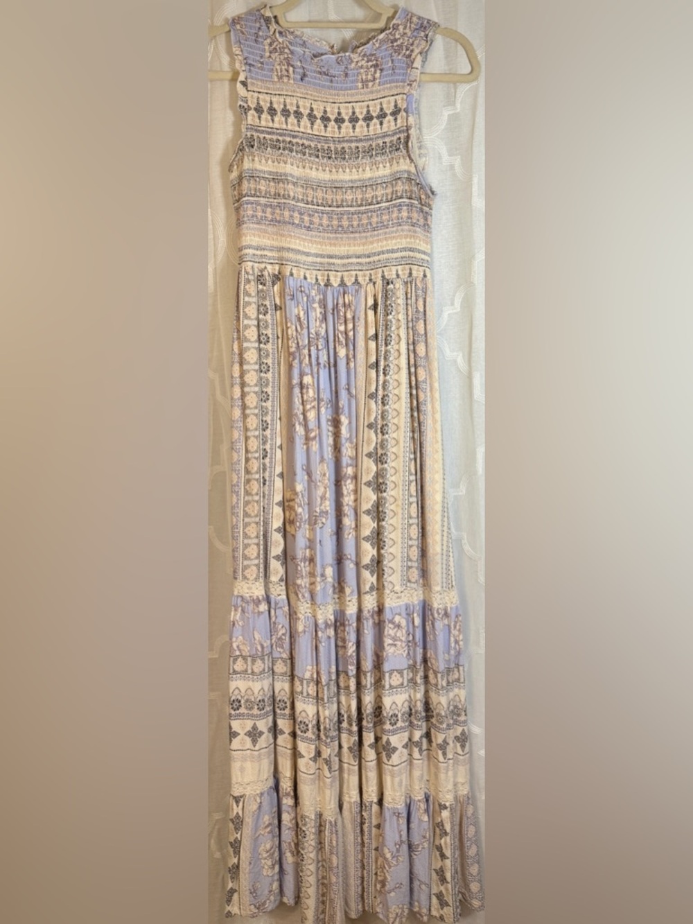 Altar'd State Lavender and Cream Boho Maxi Dress - Picture 11 of 11